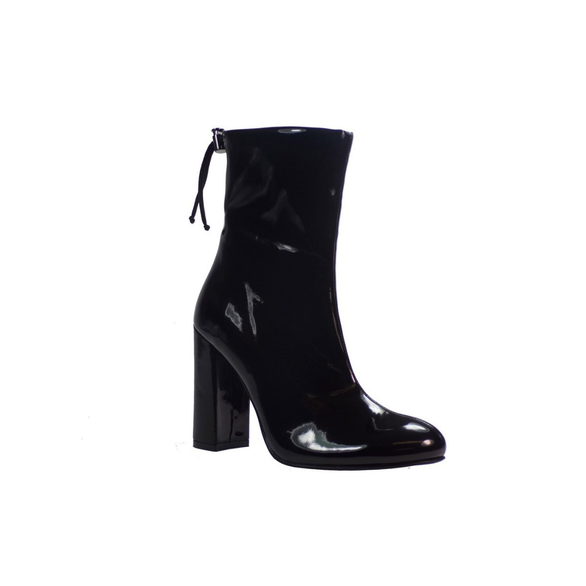 Katia Shoes Γυναικεία Mποτάκια 133/4942 Μαύρα Λουστρίνι