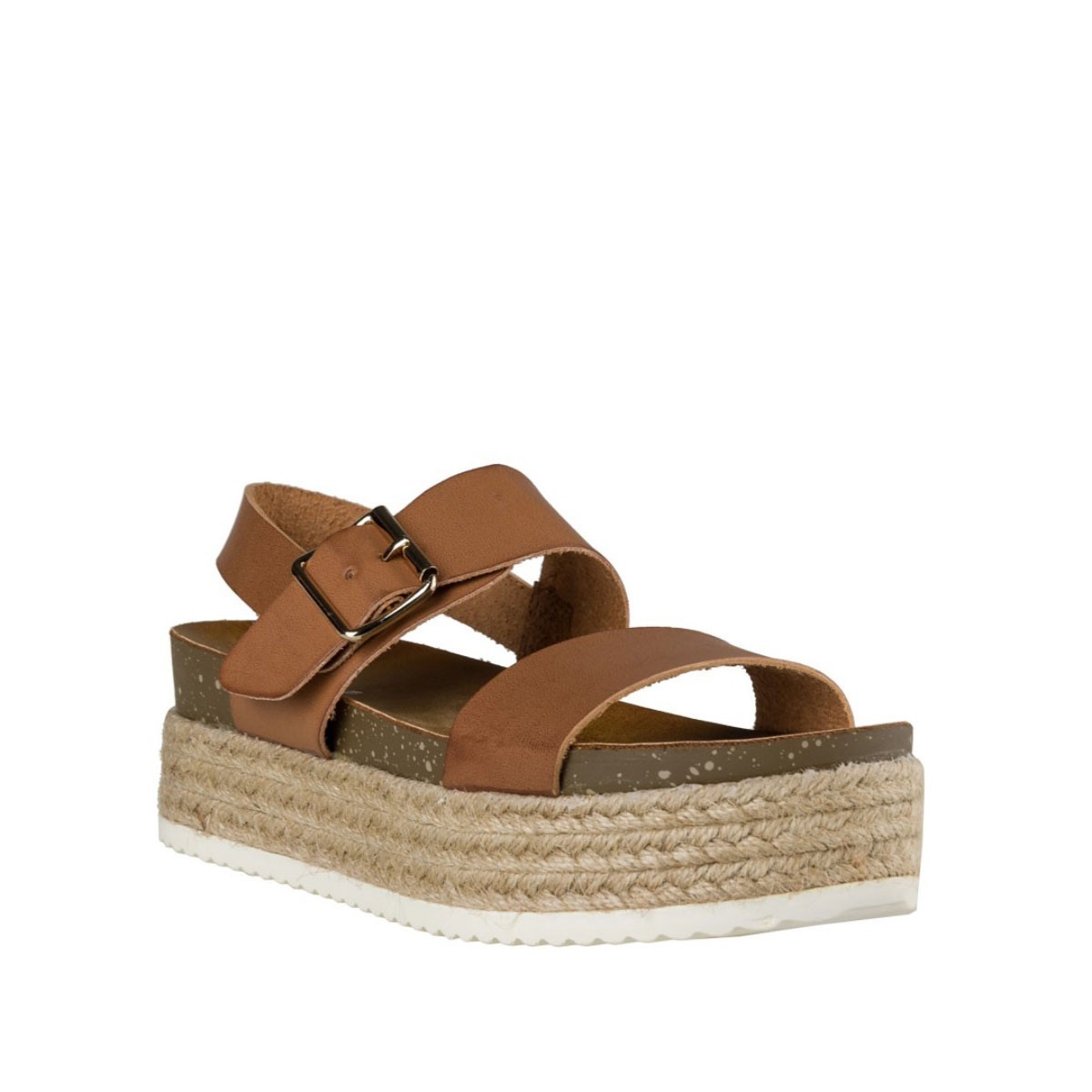 Envie Shoes Γυναικεία Παπούτσια Πέδιλα E21-05055 Κάμελ