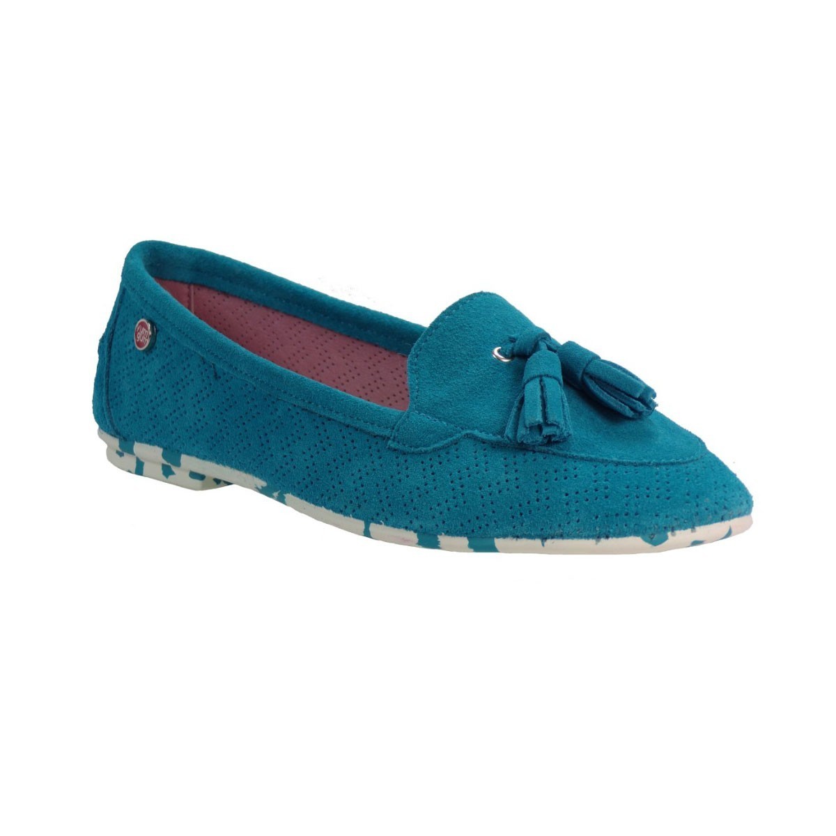 yum gum Γυναικεία Παπούτσια Mocassin Mina 17SW604/17 Τιρκουάζ