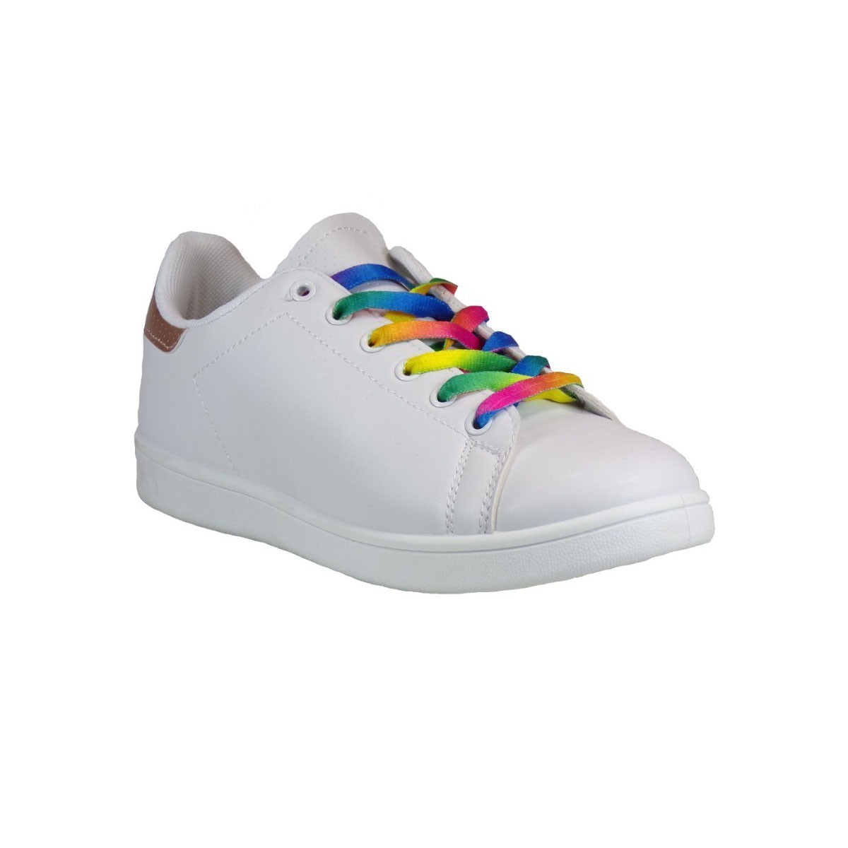 Bagiota shoes Sneakers Παπούτσια Γυναικεία Ρ5037 Άσπρο Χρυσό