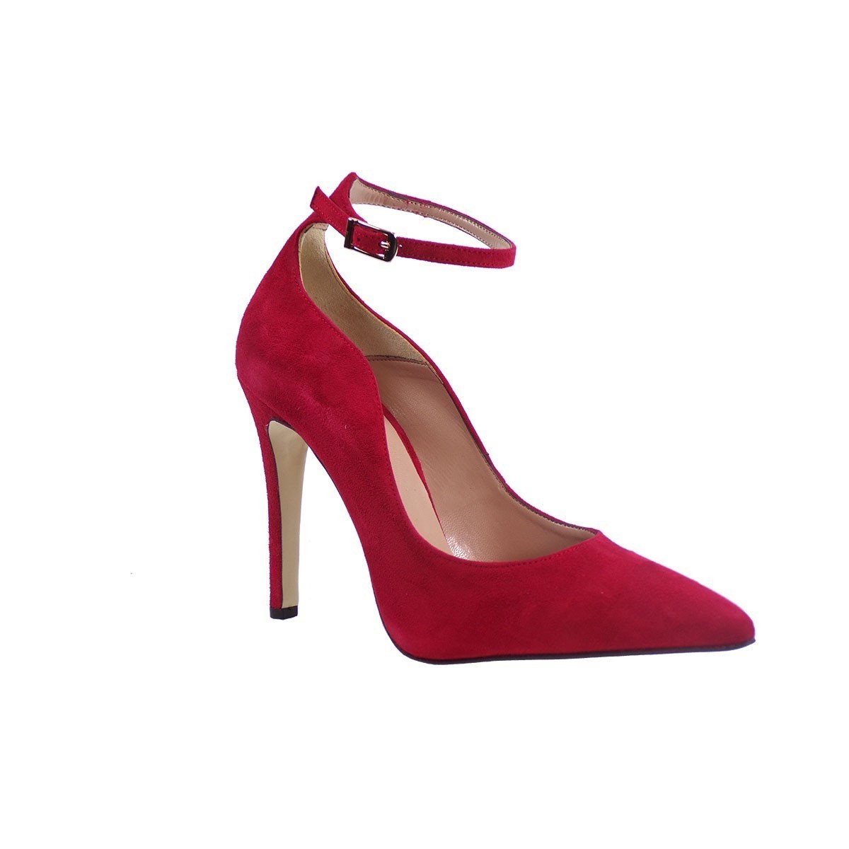 Fardoulis Shoes Γυναικείες Γόβες 02304 Kόκκινο Δέρμα Καστόρι