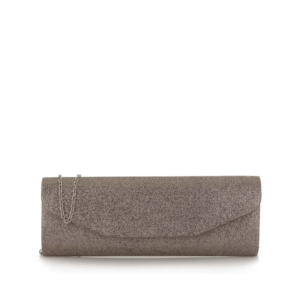 Exe Γυναικεία Τσάντα clutch 61470 Πλατίνα Glinter