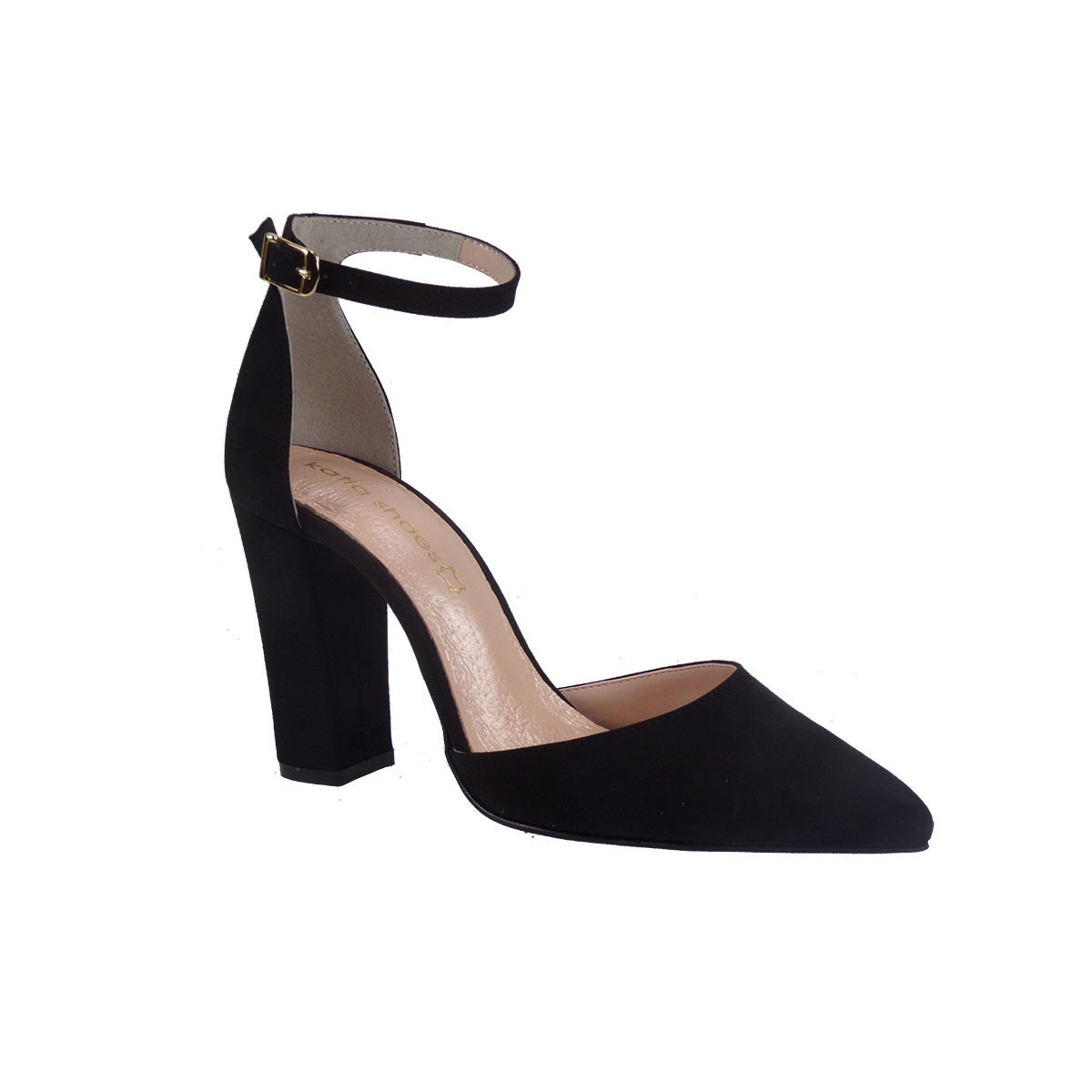 Katia Shoes Γυναικεία Παπούτσια Γόβες 10-4972 Μαύρο Καστόρι