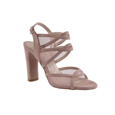 Fardoulis shoes Γυναικεία Πέδιλα 17094 Nude Καστόρι Δέρμα
