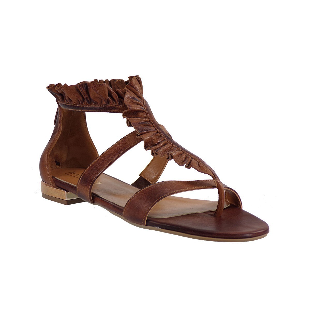 Fardoulis shoes Γυναικεία Πέδιλα 30018 Ταμπά Δέρμα