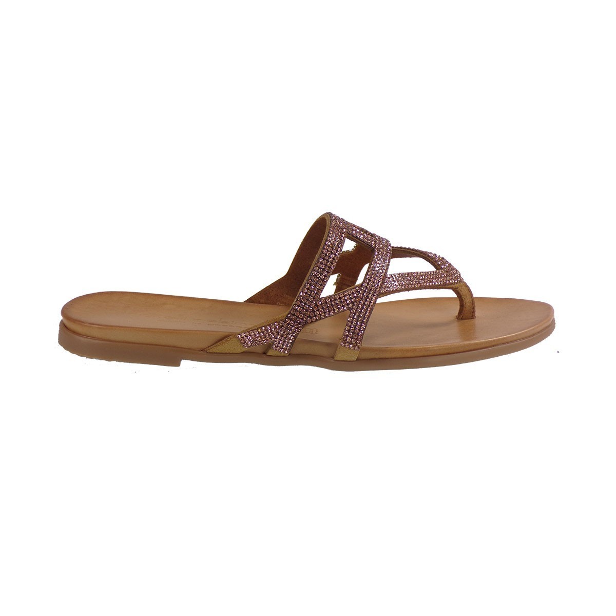 Fratelli Robinson Γυναικεία Παντόφλα 4026 Ταμπά Δέρμα φωτογραφία