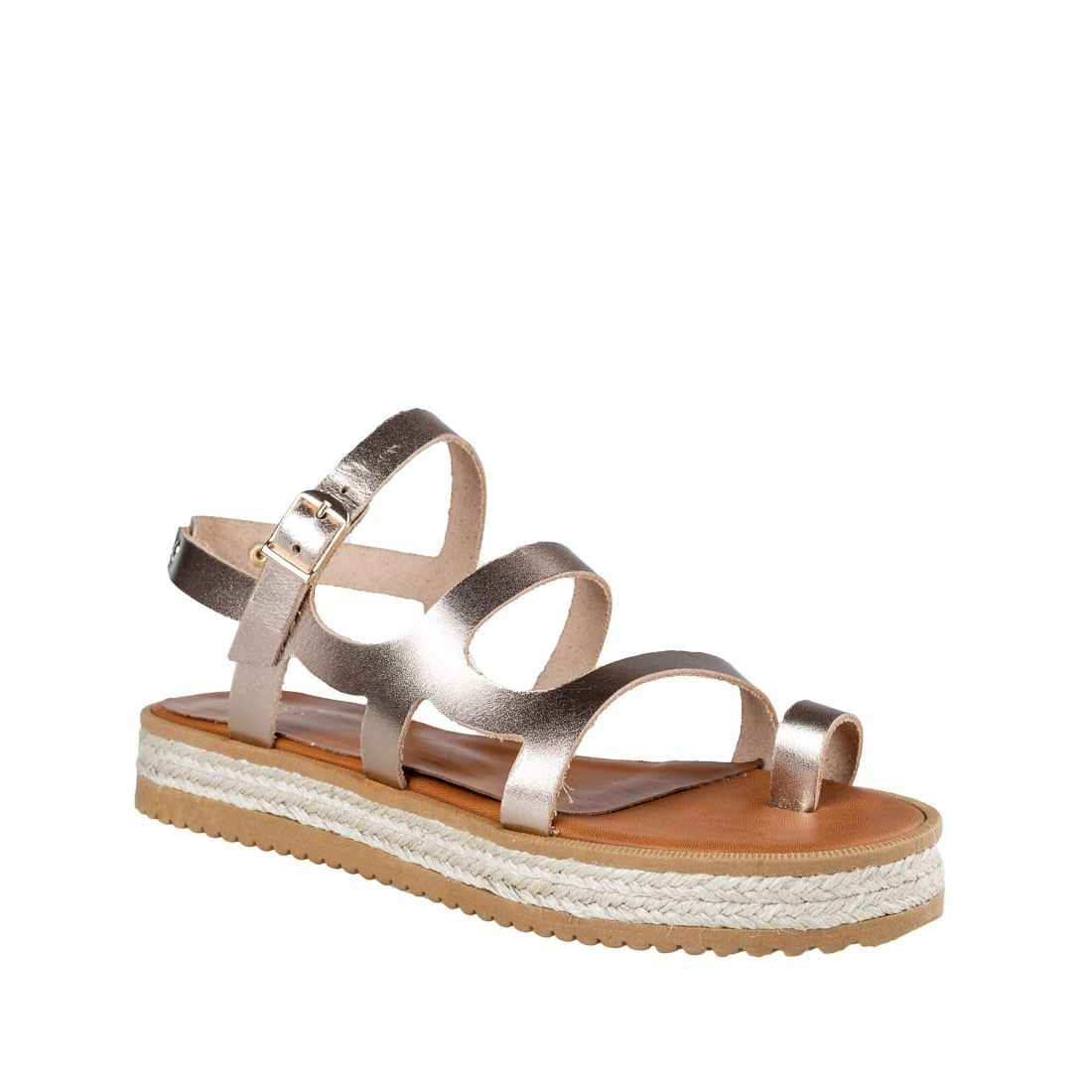 Mairiboo by Envie Shoes Γυναικεία Πέδιλα M03-07552-94 Ρόζ Χρυσό ANDROMEDA