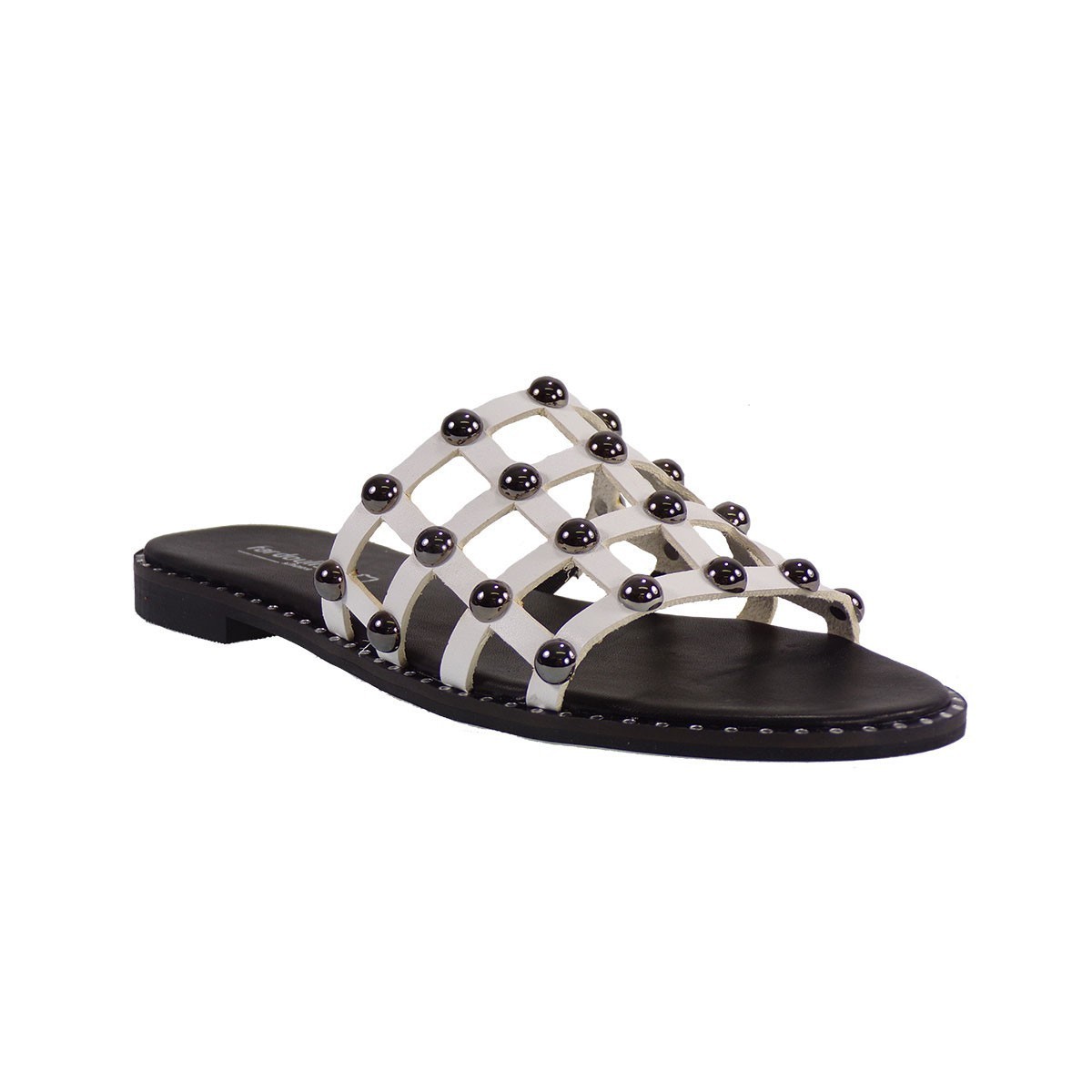 Fardoulis shoes Γυναικείες Παντόφλες 47182 Λευκό Δέρμα