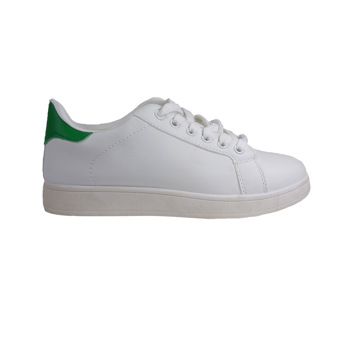 Bagiota Shoes Γυναικεία Παπούτσια Sneakers Αθλητικά 1730 Άσπρο-Πράσινο φωτογραφία