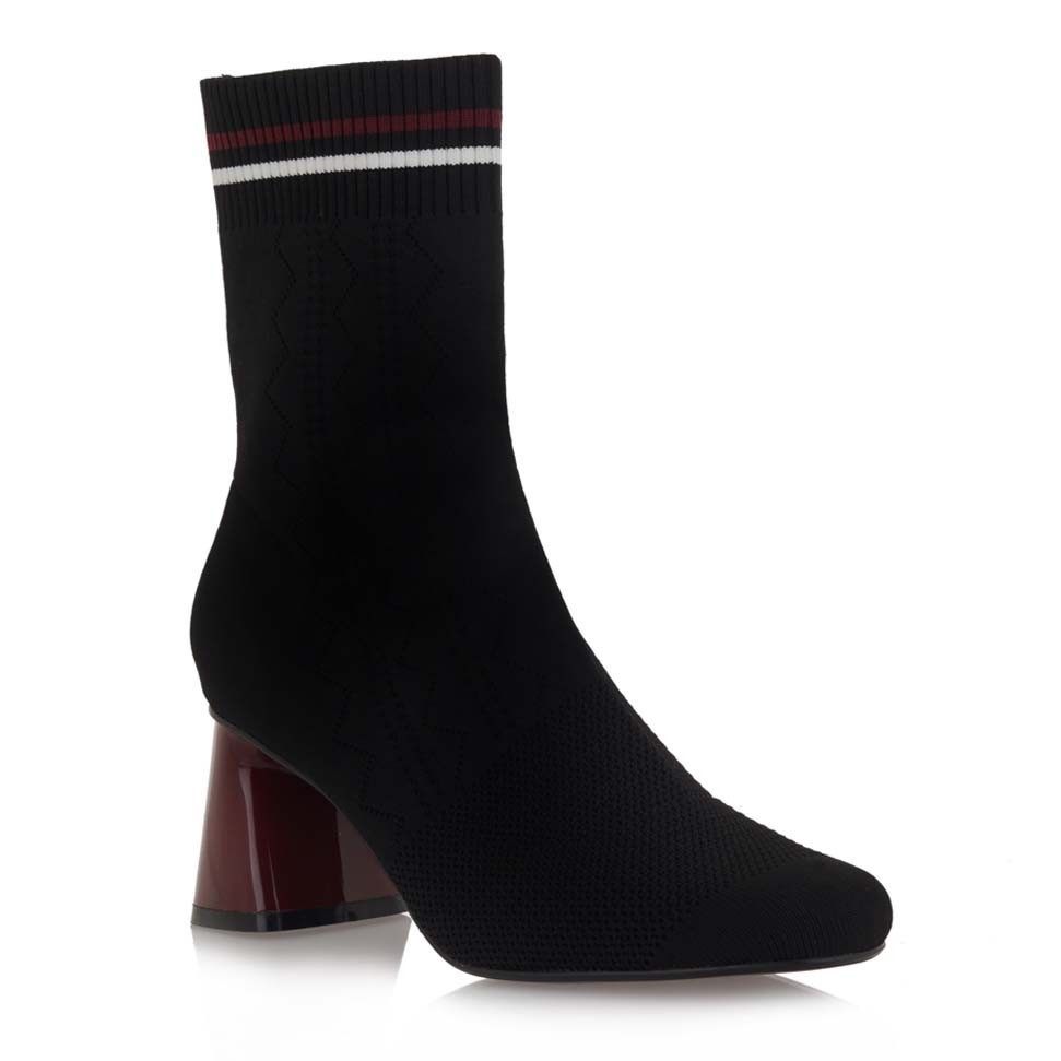 Exe Shoes Γυναικεία Παπούτσια Μποτάκια Paolina-421 Μαύρο Πολύχρωμο H37004214B44
