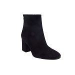 Moods Shoes Γυναικεία Μποτάκια 3060 Μαύρο Καστόρι