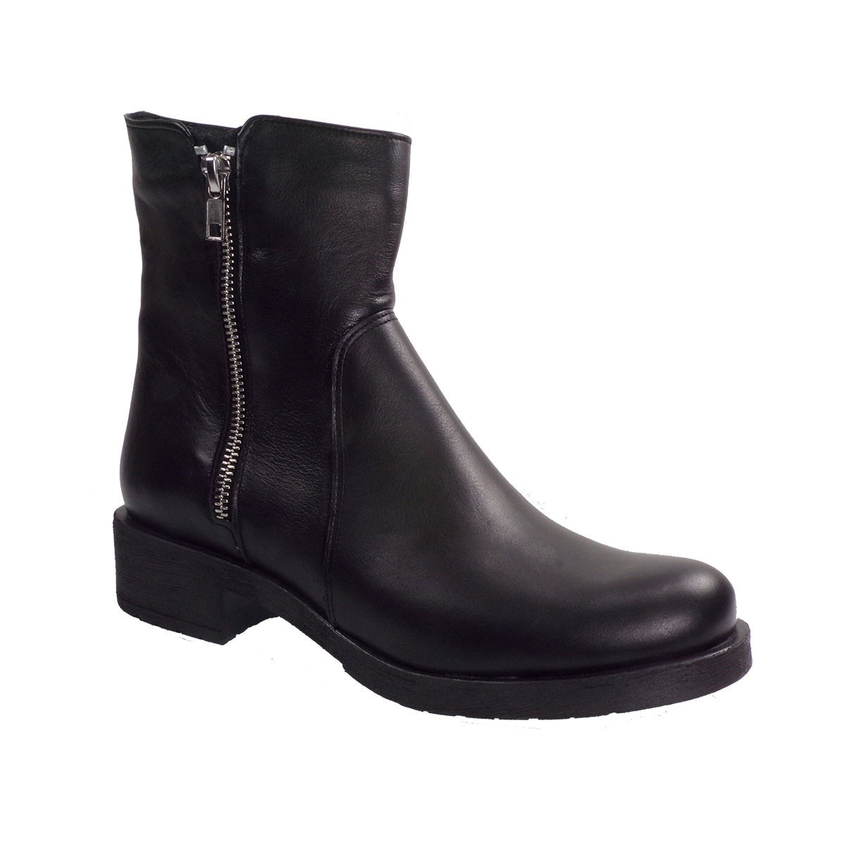 Envie Shoes Γυναικεία Παπούτσια Μποτάκια E02-08013 Μαύρο Δέρμα