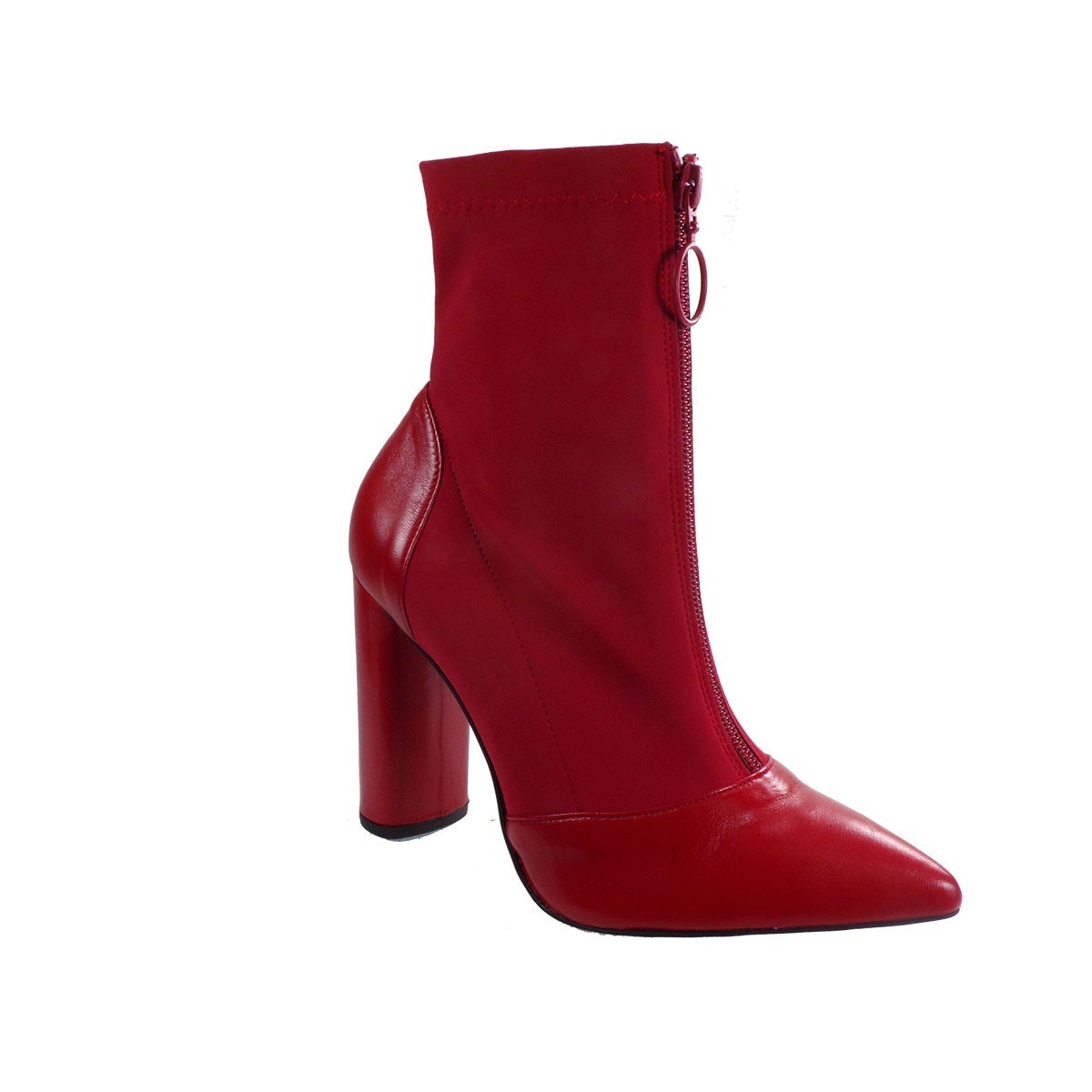 Fardoulis Shoes Γυναικεία Παπούτσια Μποτάκια 4713 Κόκκινο Λίκρα