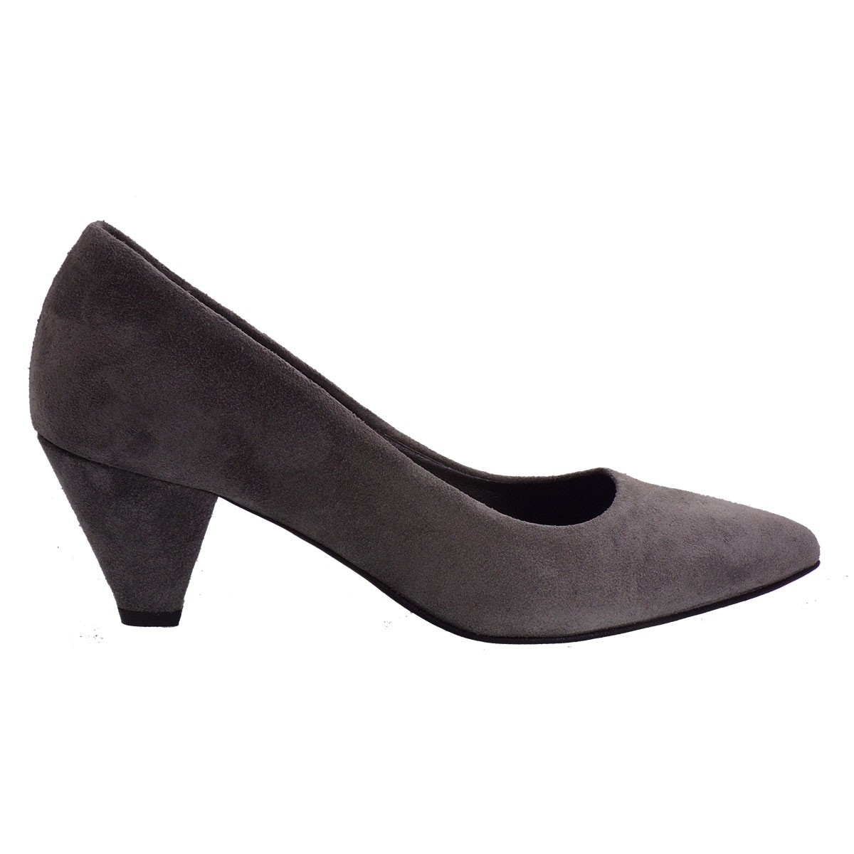 Katia Shoes Γυναικεία Παπούτσια Γόβες ΚΓΟΒΑ-5100 Γκρί Δέρμα Καστόρι φωτογραφία