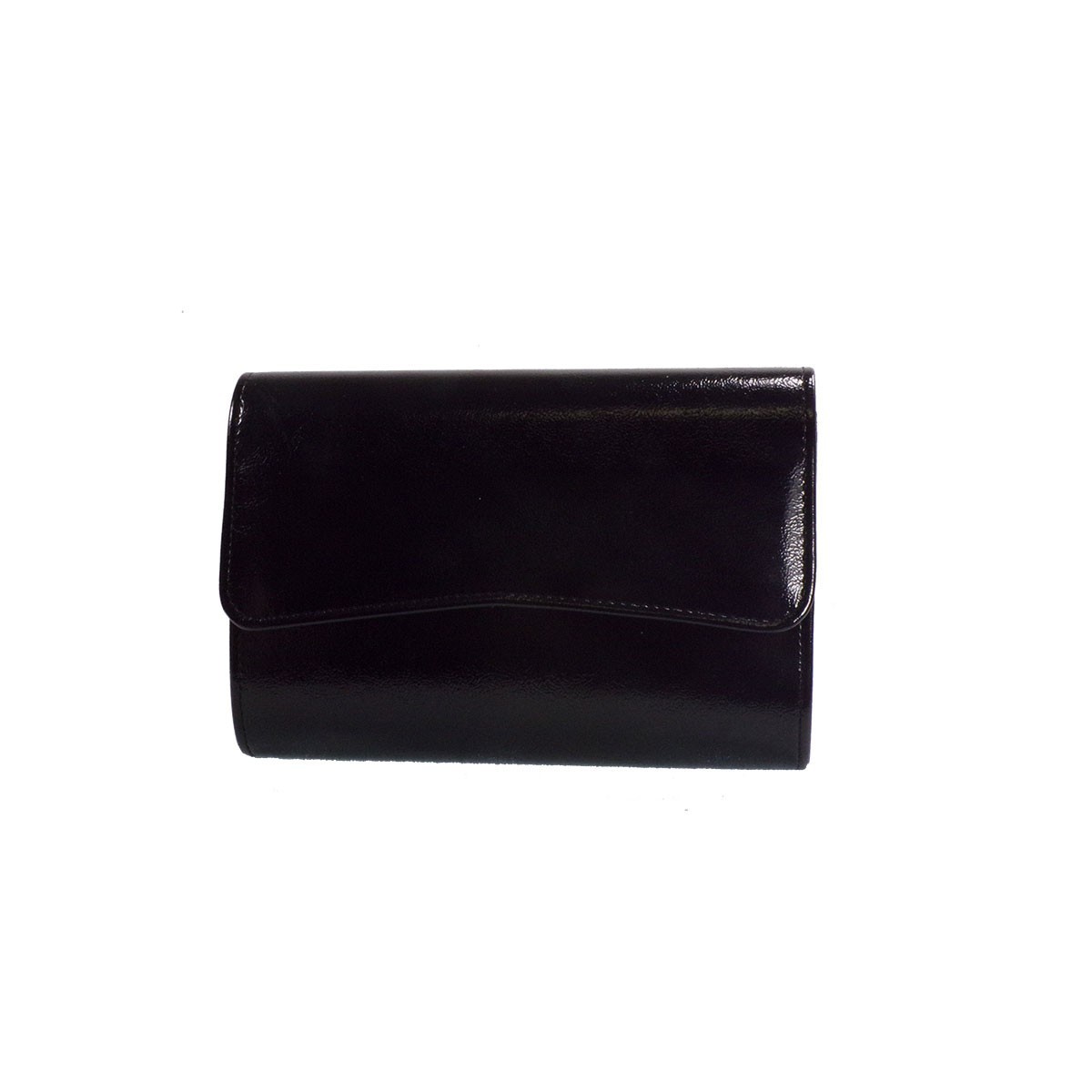 Bagiota Shoes Bags Γυναικεία Βραδινά Τσαντάκια 1016- Μαύρο Τσαλακωτό Λουσ.