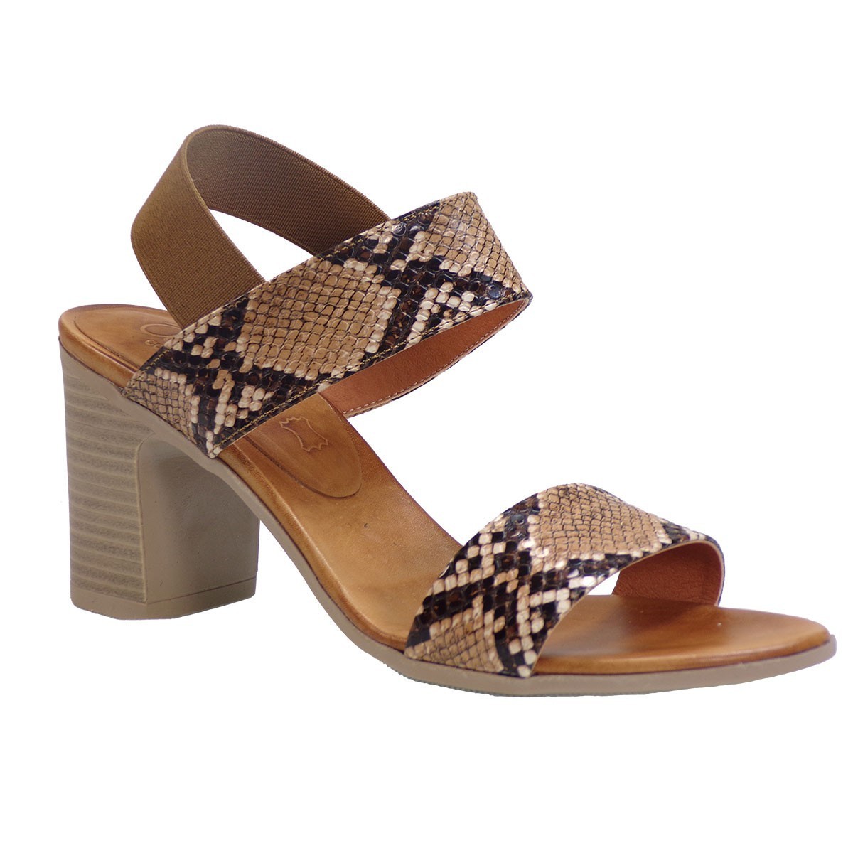 Katia Shoes Anneto Γυναικεία Πέδιλα 74-40 Ταμπά Φίδι
