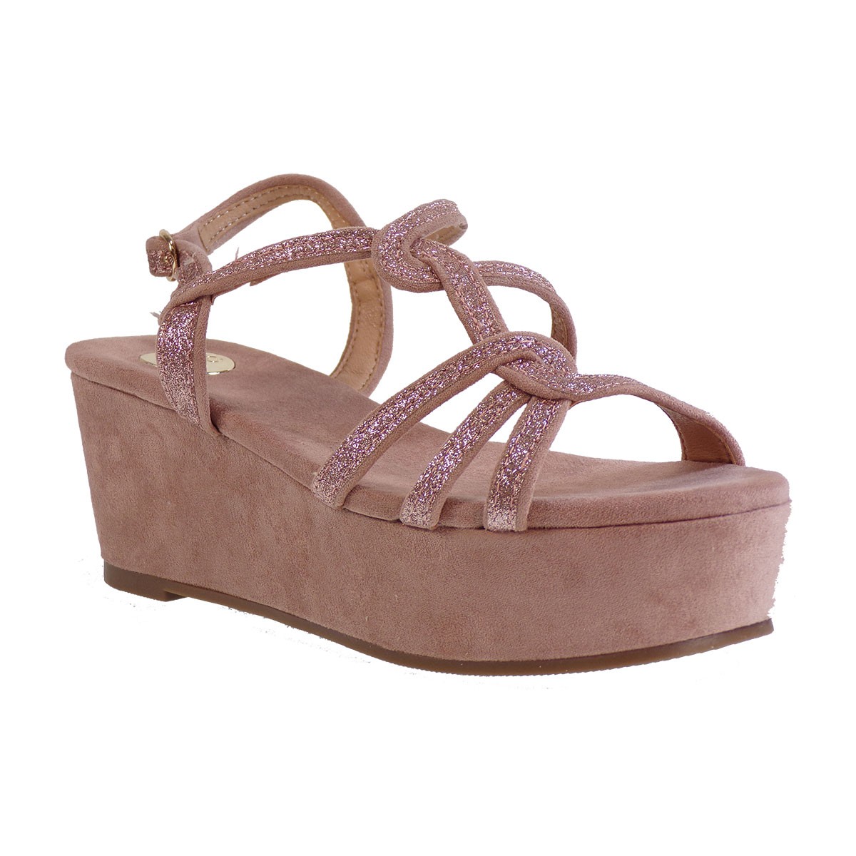 EXE Shoes Γυναικεία Πέδιλα Πλατφόρμες 343-CORFU-334 Νude Ι4700343771005