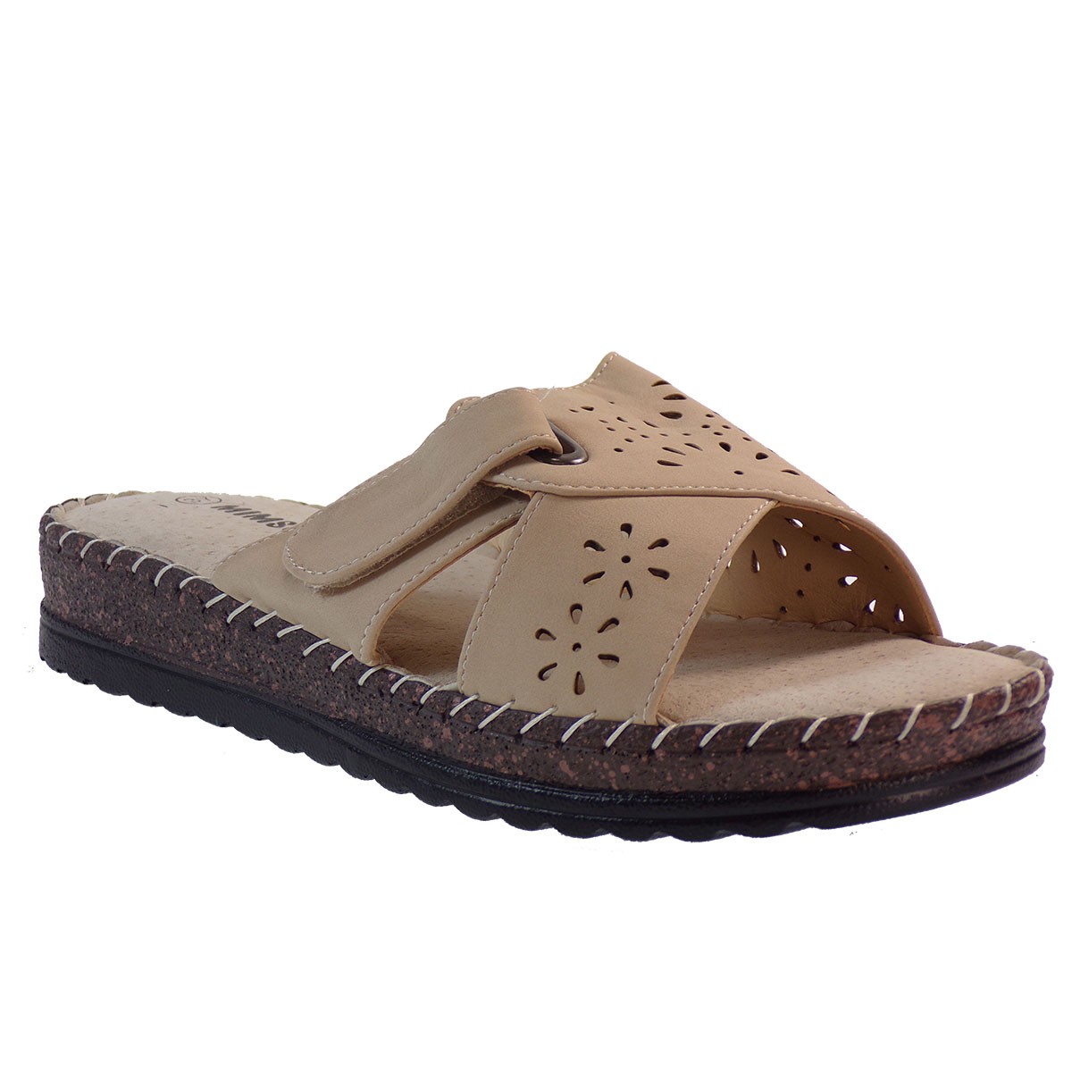 Bagiota Shoes Γυναικείες Παντόφλες 8557-20 Μπέζ