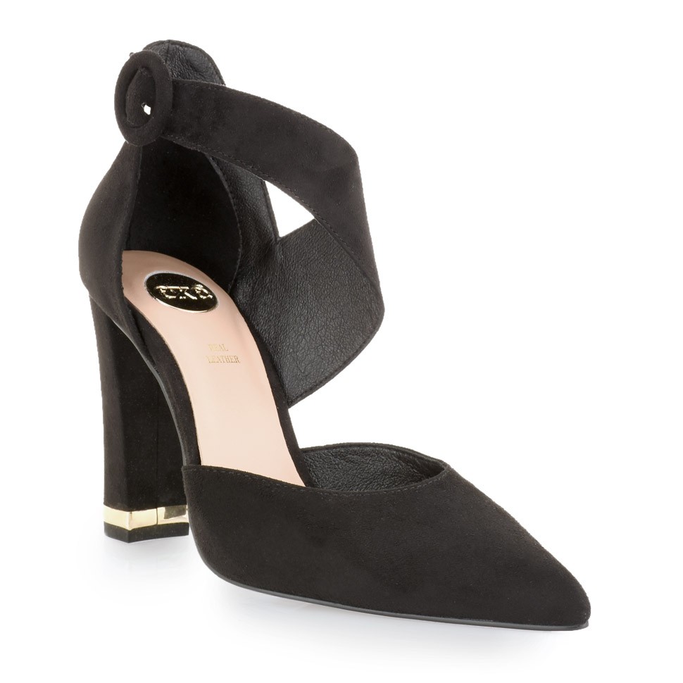 Exe Shoes Γυναικείες Γόβες ALIN-668 Μαύρο Καστόρι J17006685004