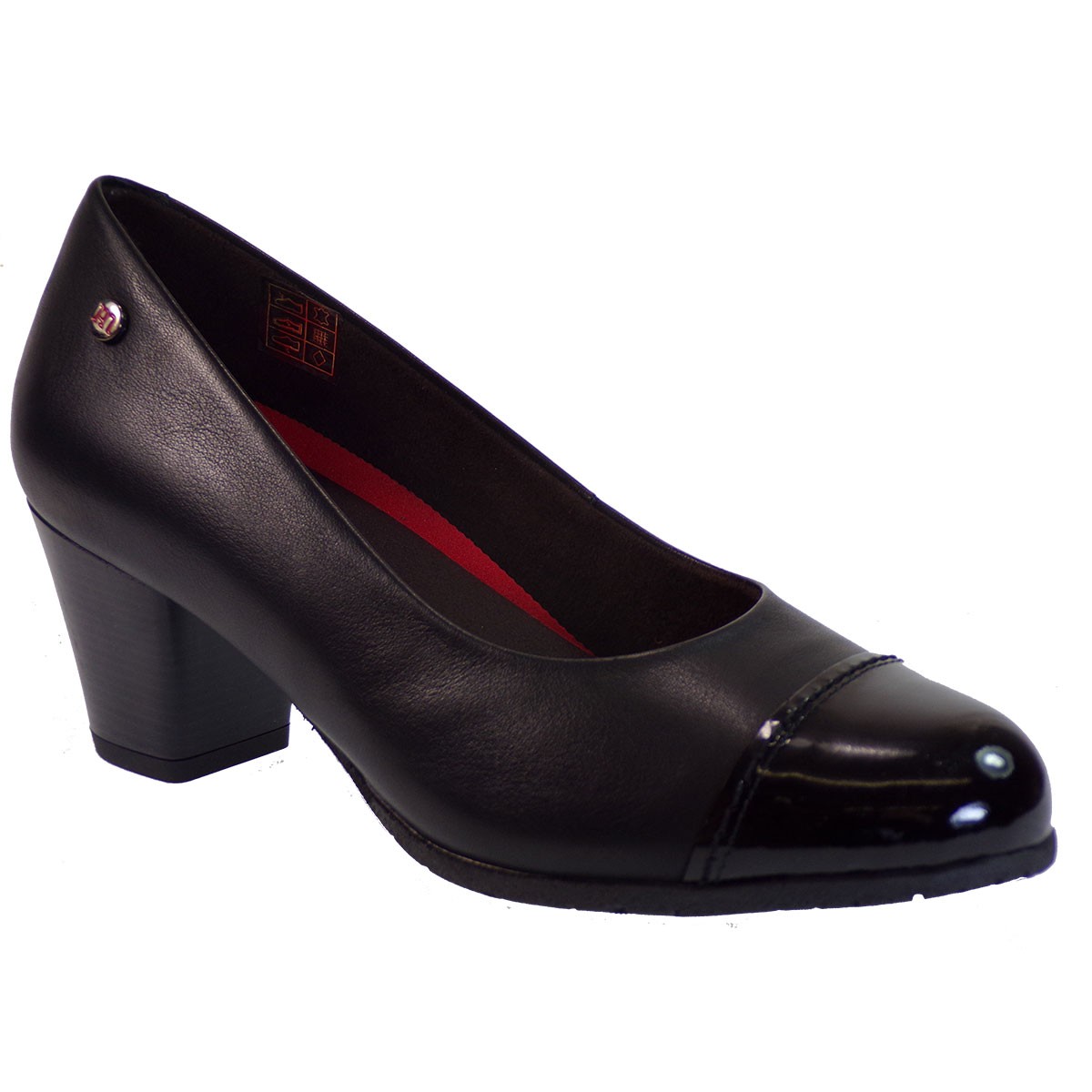 PEPE MENARGUES SHOES Γυναικεία Παπούτσια 6701-Ν Μαύρο Δέρμα