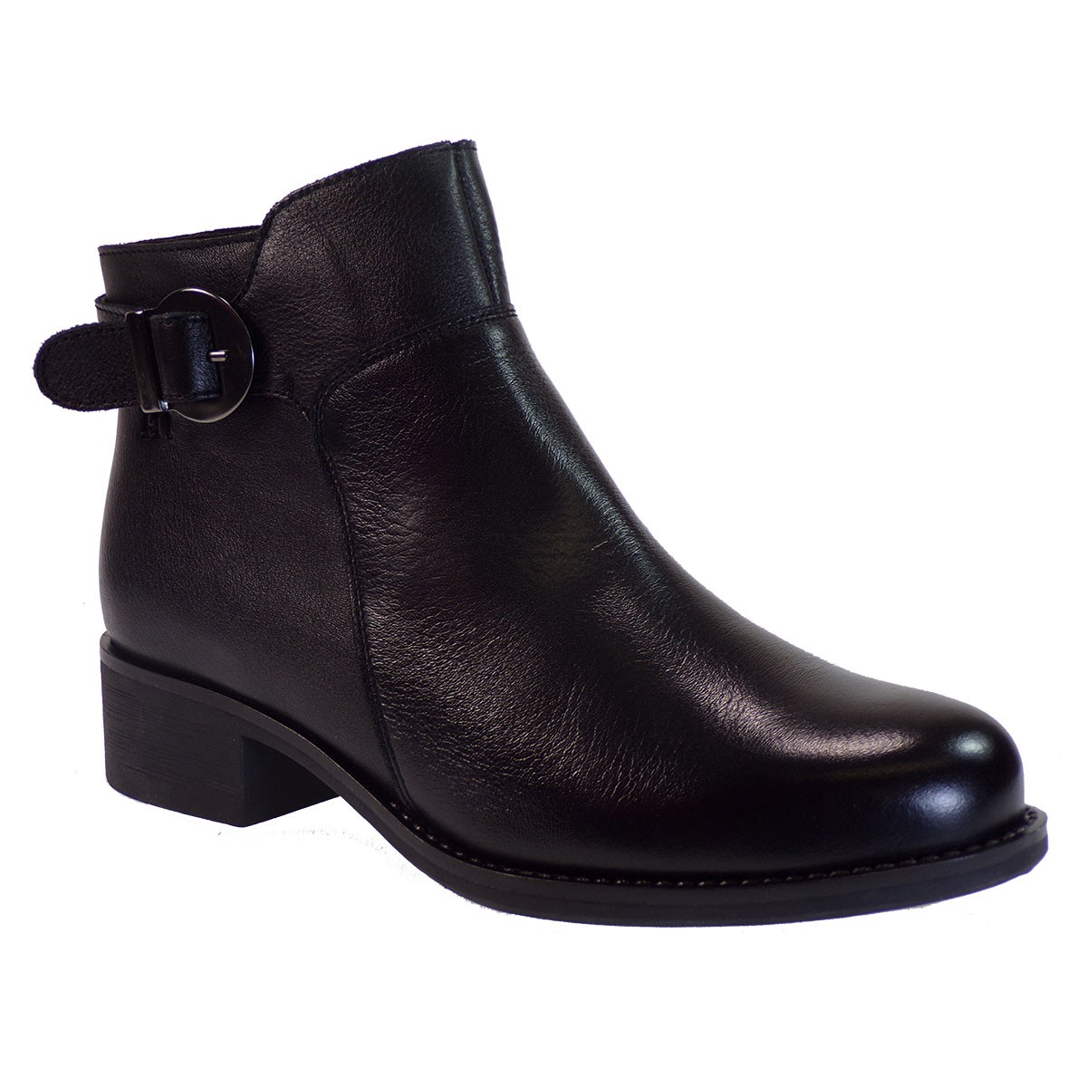 PEPE MENARGUES SHOES Γυναικεία Παπούτσια Μποτάκια 1131 Μαύρο Δέρμα