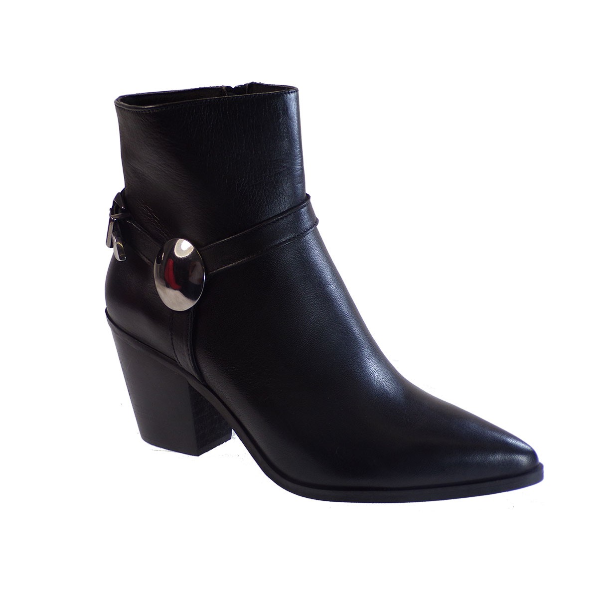 Fardoulis Shoes Γυναικεία Παπούτσια Μποτάκια K217 Μαύρο Δέρμα