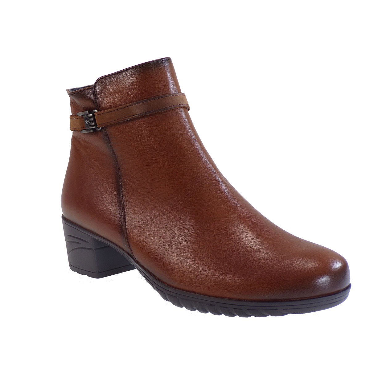 Fluchos Femme Γυναικεία Παπούτσια Μποτάκια F0588 CHARIS 34522 Tαμπά Δέρμα