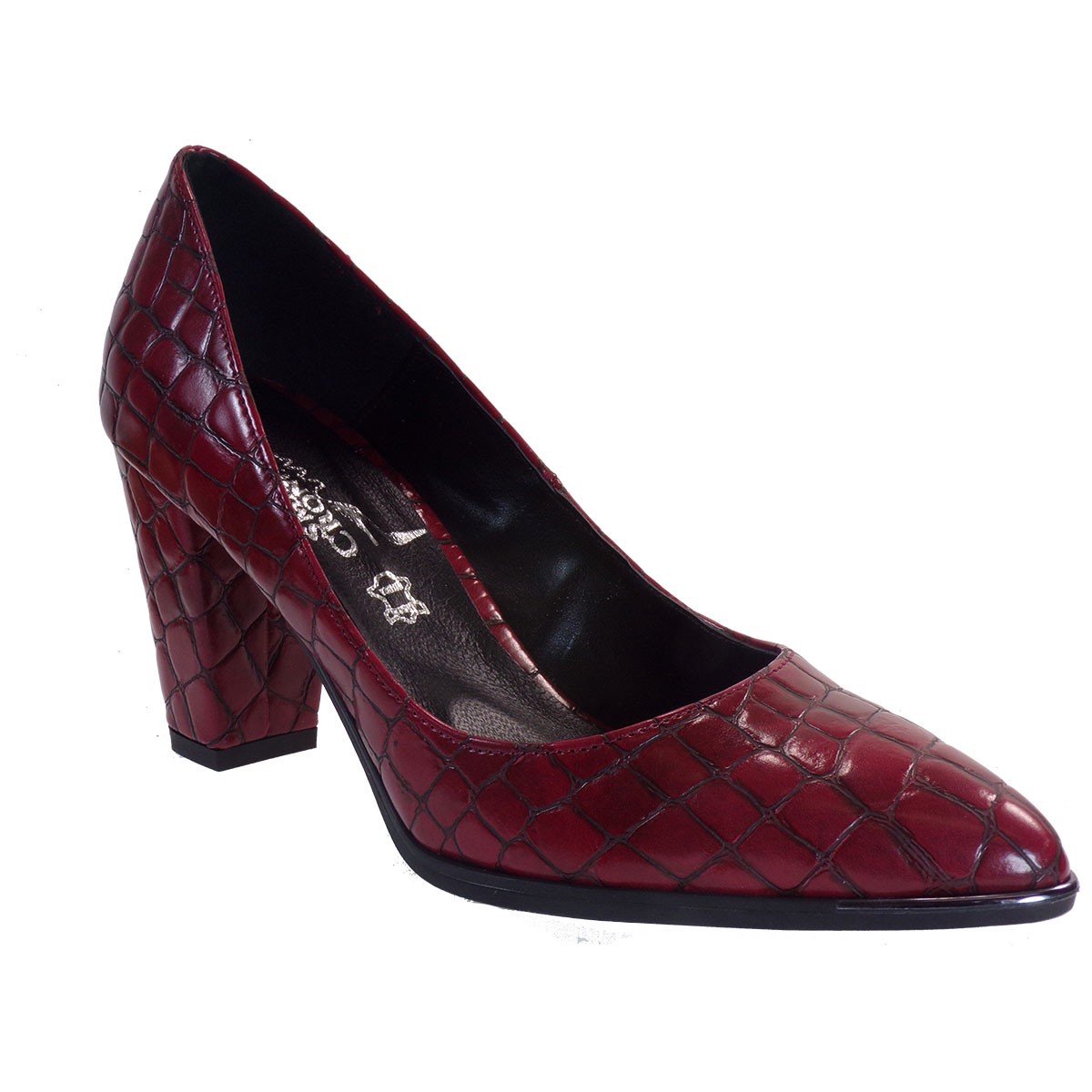 Smart Cronos Γυναικεία Παπούτσια Γόβες Γ974-2716 Κόκκινο Κροκό