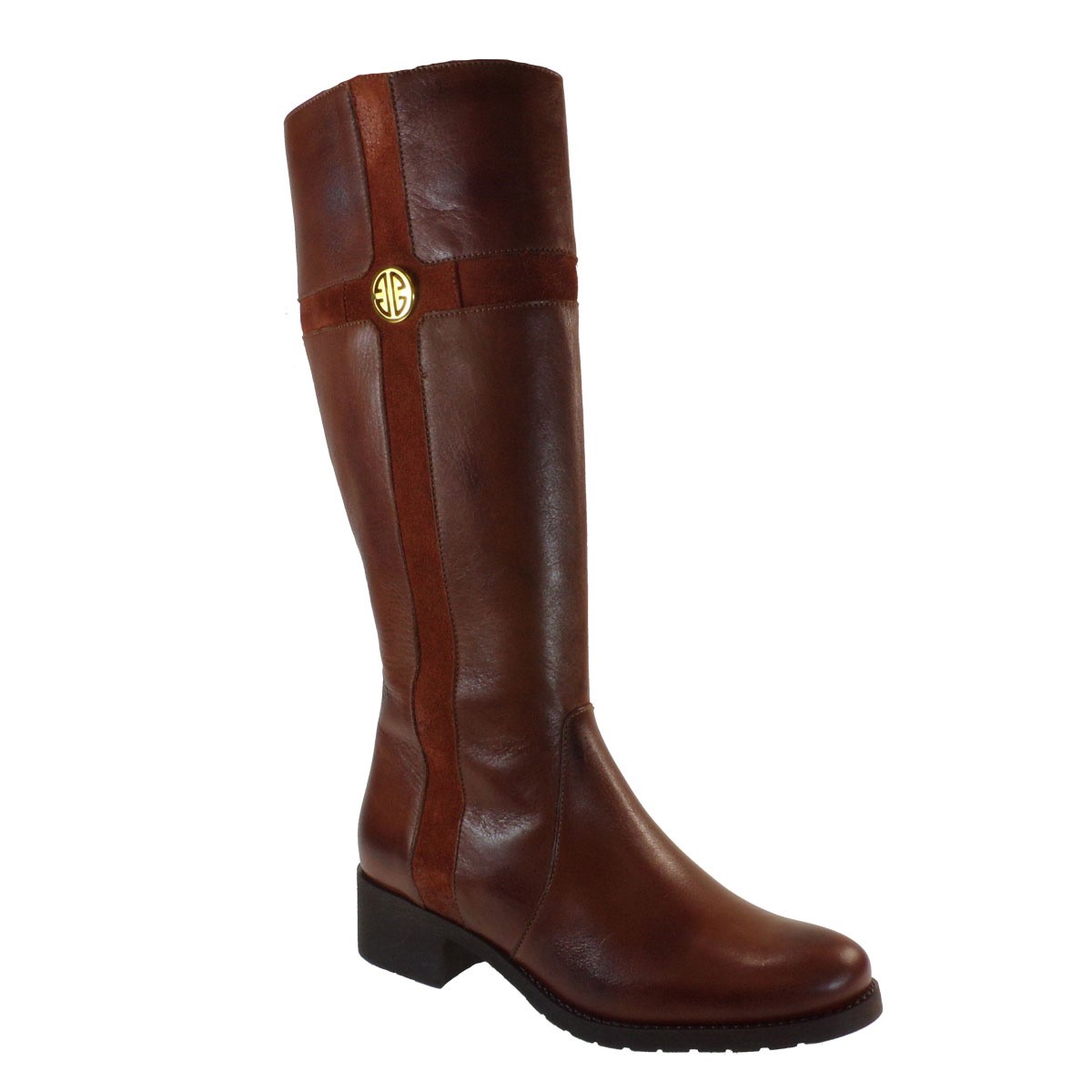 Fardoulis Shoes Γυναικεία Παπούτσια Μπότα 1807 Ταμπά Δέρμα