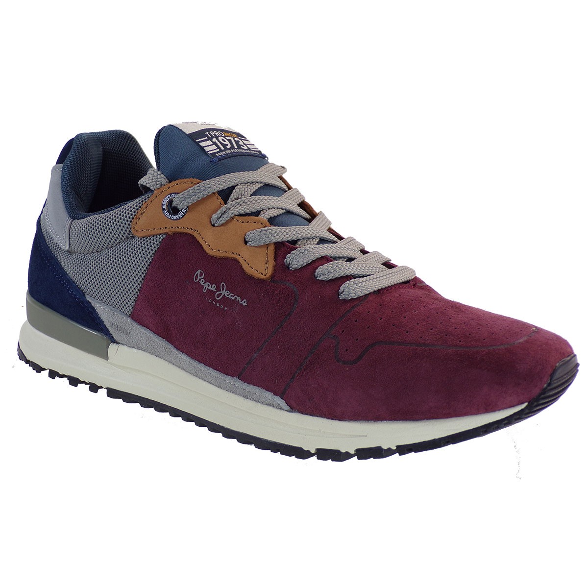 Pepe Jeans TINKER Sneakers Ανδρικά Παπούτσια PMS30582-298 Μπορντώ