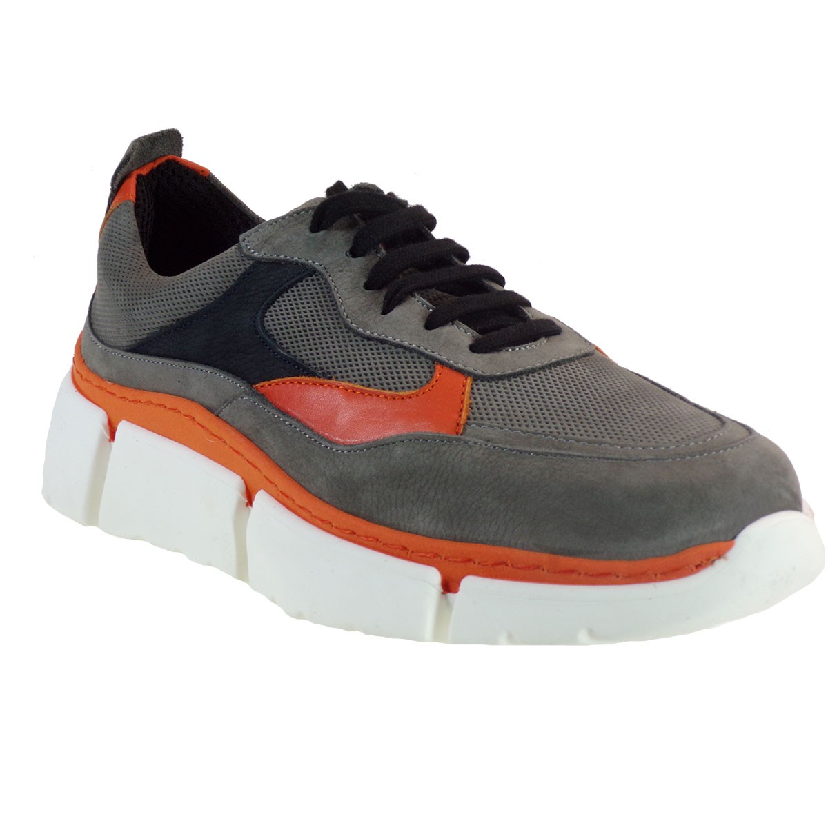 WOW bY kricket Γυναικεία Παπούτσια Sneakers 0300 Γκρί Δέρμα
