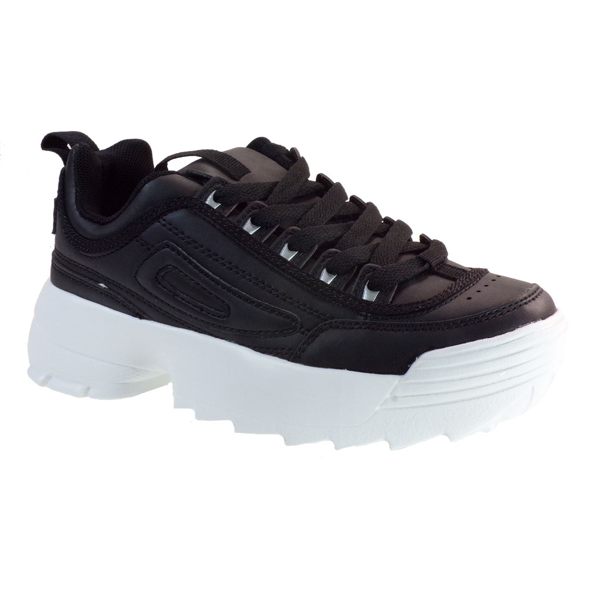 Bagiota Shoes Γυναικεία Παπούτσια Sneakers Αθλητικά 011-2 Μαύρο