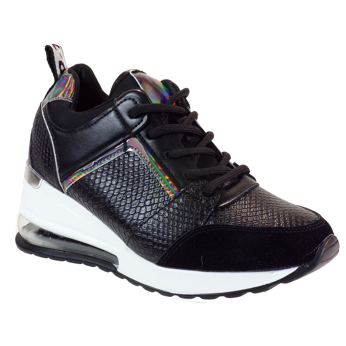 Bagiota Shoes Γυναικεία Παπούτσια Sneakers Αθλητικά Β0-245 Μαύρο
