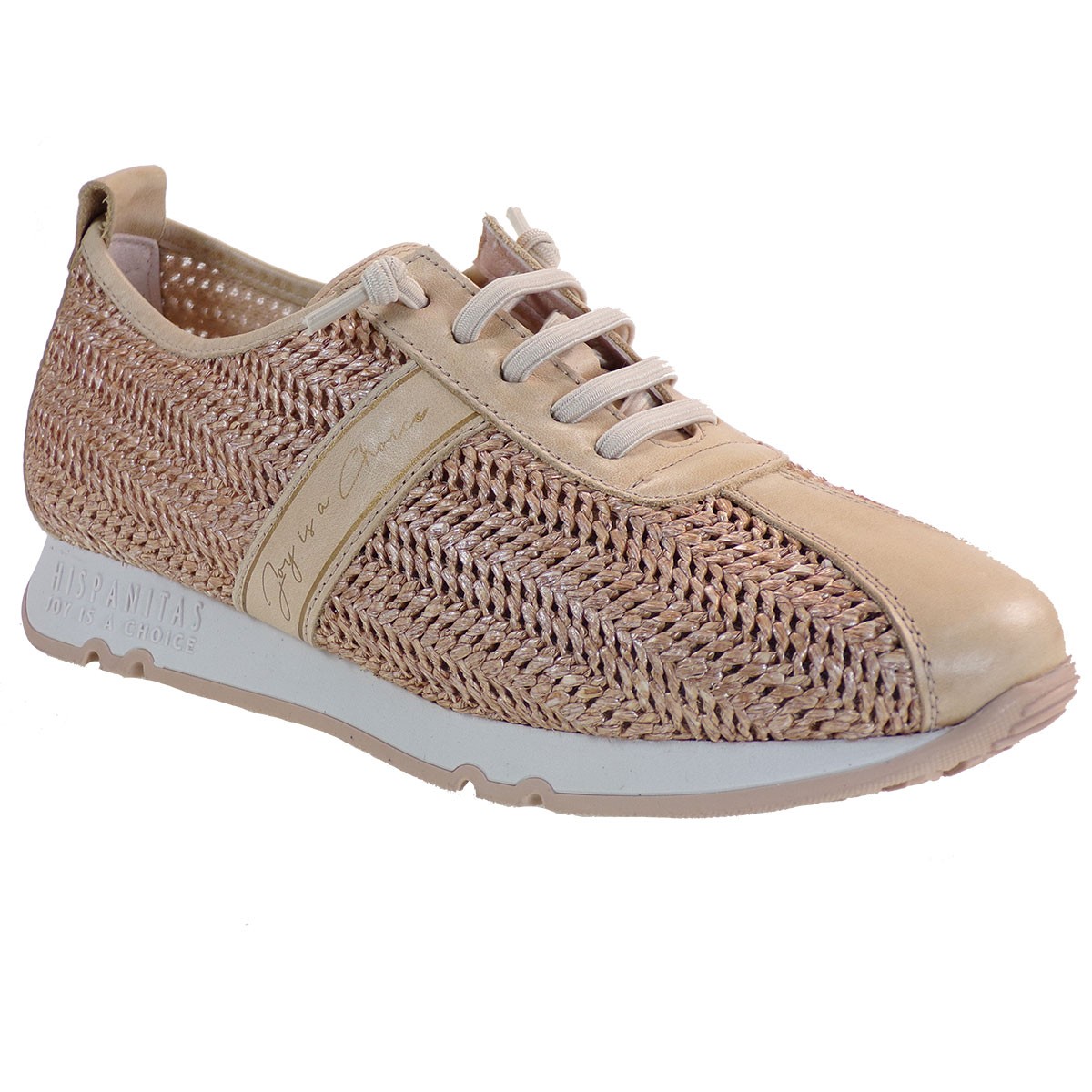 Hispanitas Γυναικεία Casual Sneakers HV00017 Μπέζ Δέρμα