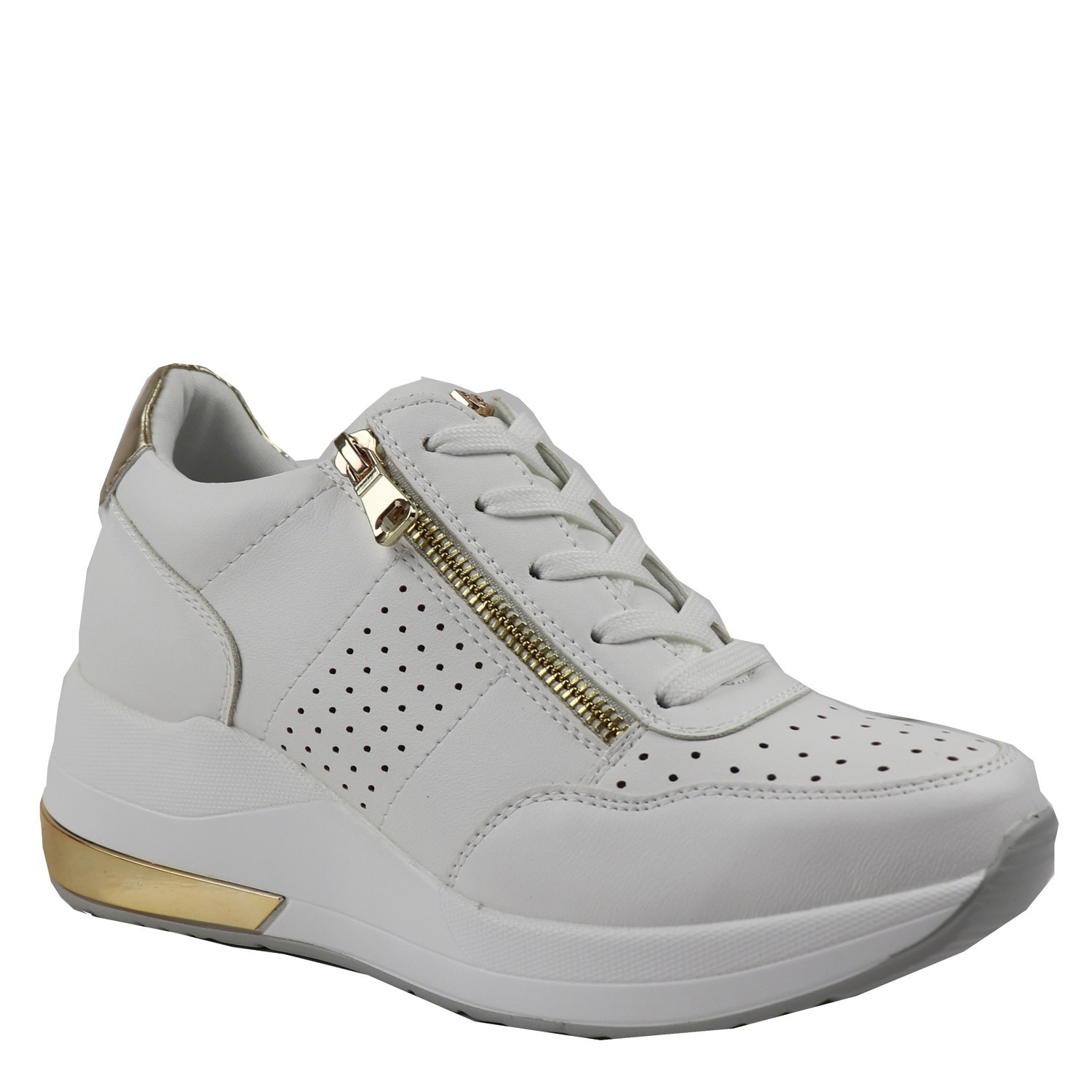 Renato Garini Γυναικεία Παπούτσια Sneakers 210-EX2210 Λευκό Χρυσό K119R2103948