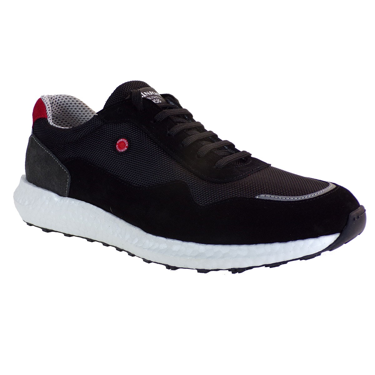 Robinson Ανδρικά Παπούτσια Sneakers 2225 Μαύρο Δέρμα