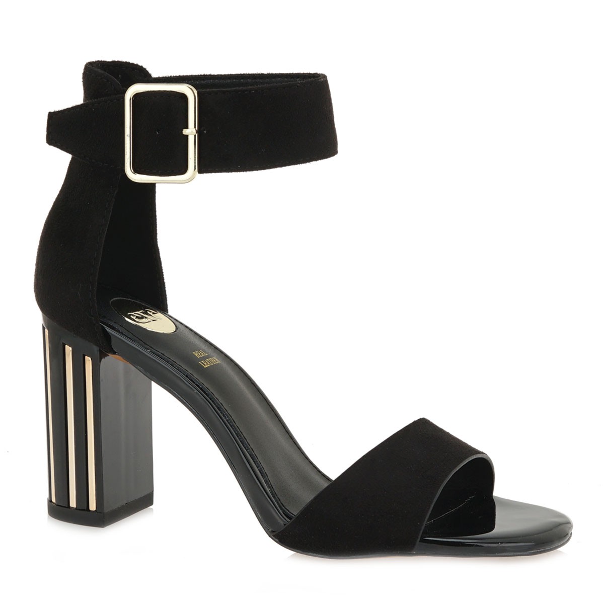 EXE Shoes Πέδιλα Γυναικεία 335-TEREZA Μαύρο Καστόρι K4700355004