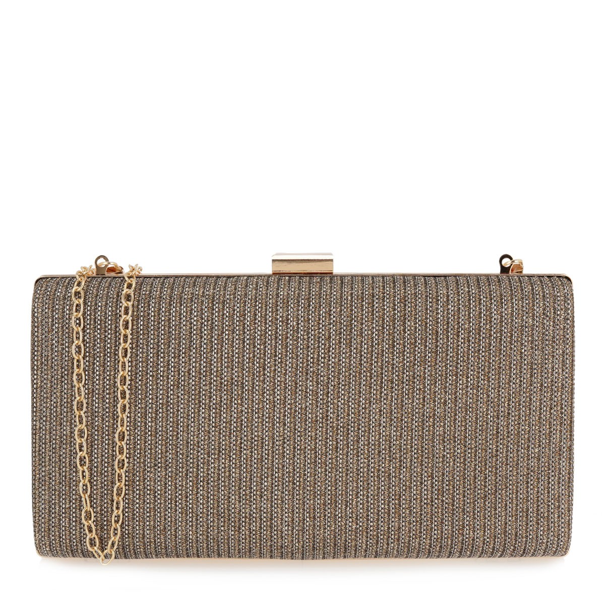 Exe Γυναικεία Τσάντα clutch 64202 Ρόζ Χρυσό GLITTER K6700202976S
