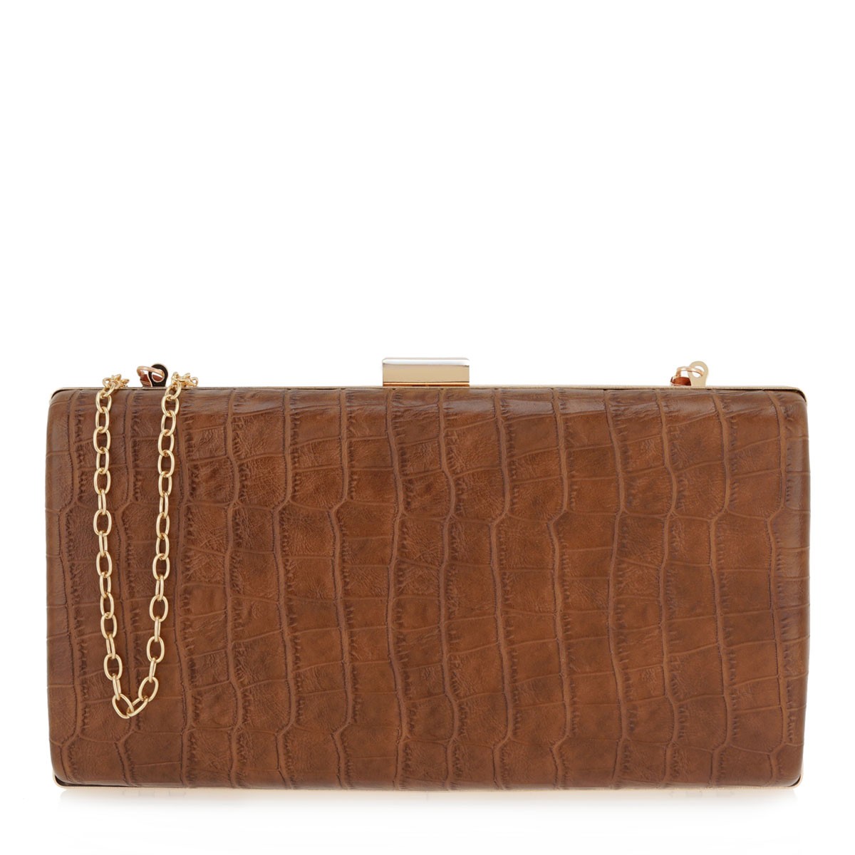 Exe Γυναικεία Τσάντα clutch 64202 Ταμπά Κροκό K67002029G55