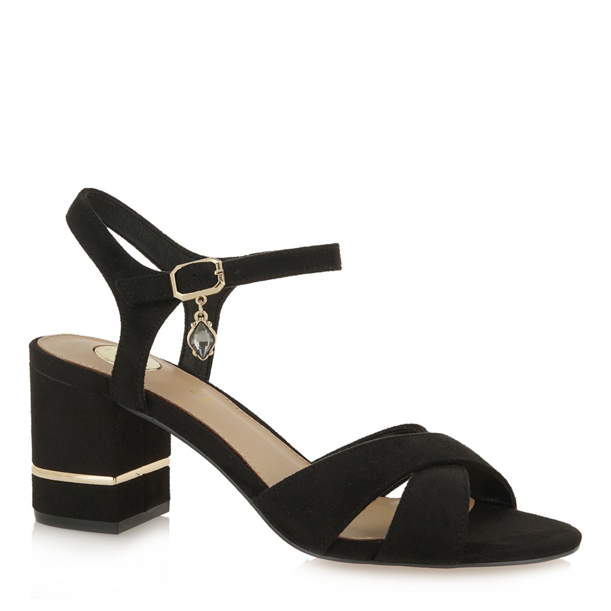 EXE Shoes Πέδιλα Γυναικεία PENNY-225 Μαύρο Καστόρι K47002254004