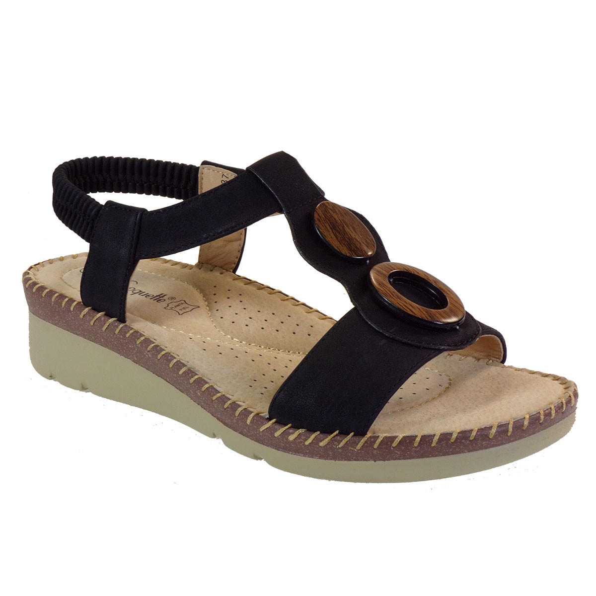 La Coquette Γυναικεία Πέδιλα 35684 Μαύρο bagiota shoes 35684 mauro