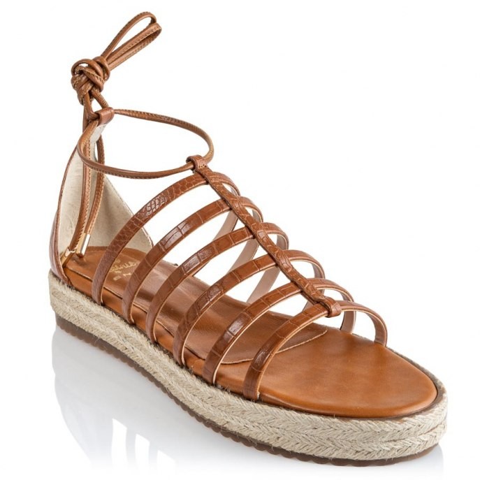  Mairiboo by Envie Shoes Γυναικεία Πέδιλα M03-11820-26 Κάμελ GLADIATRIX 2025