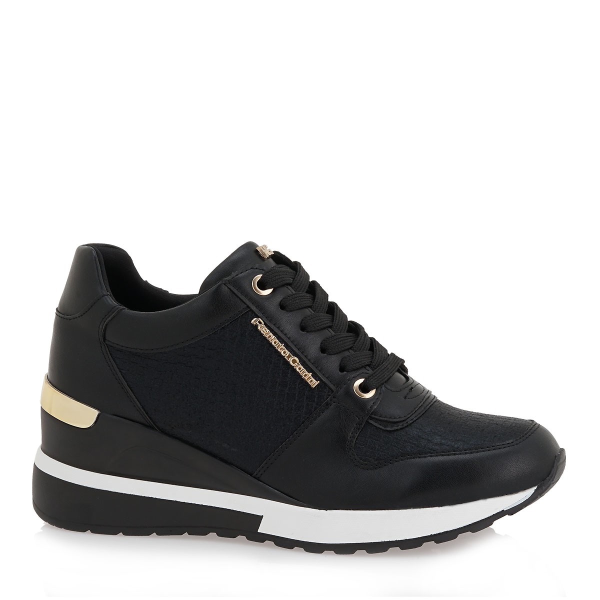 Renato Garini Γυναικεία Παπούτσια Sneakers 251-RG2251 Μαύρο Πλεκτό L119R251350L