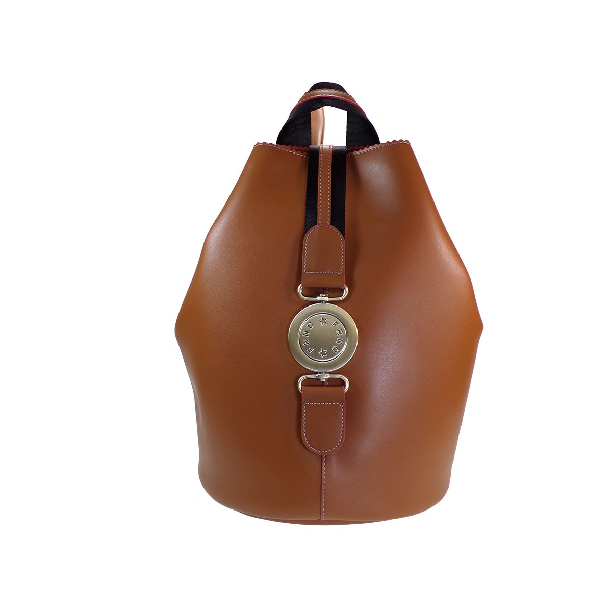 FRNC FRANCESCO Τσάντα Γυναικεία Πλάτης-Backpack 563 Ταμπά Δέρμα.
