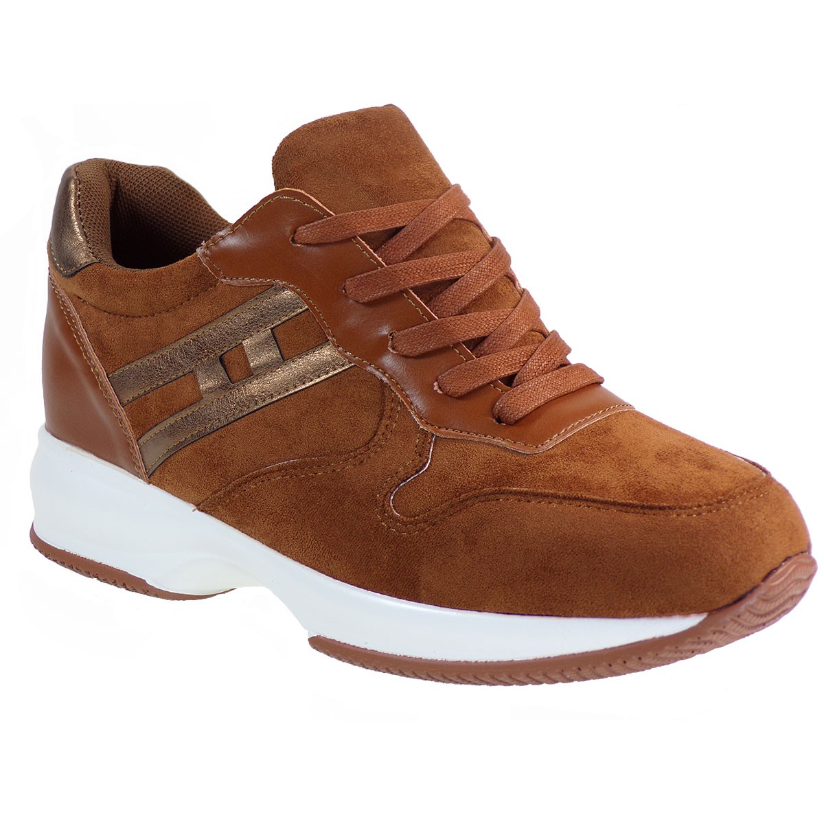 Bagiota Shoes Γυναικεία Παπούτσια Sneakers Αθλητικά H-8977 Κάμελ