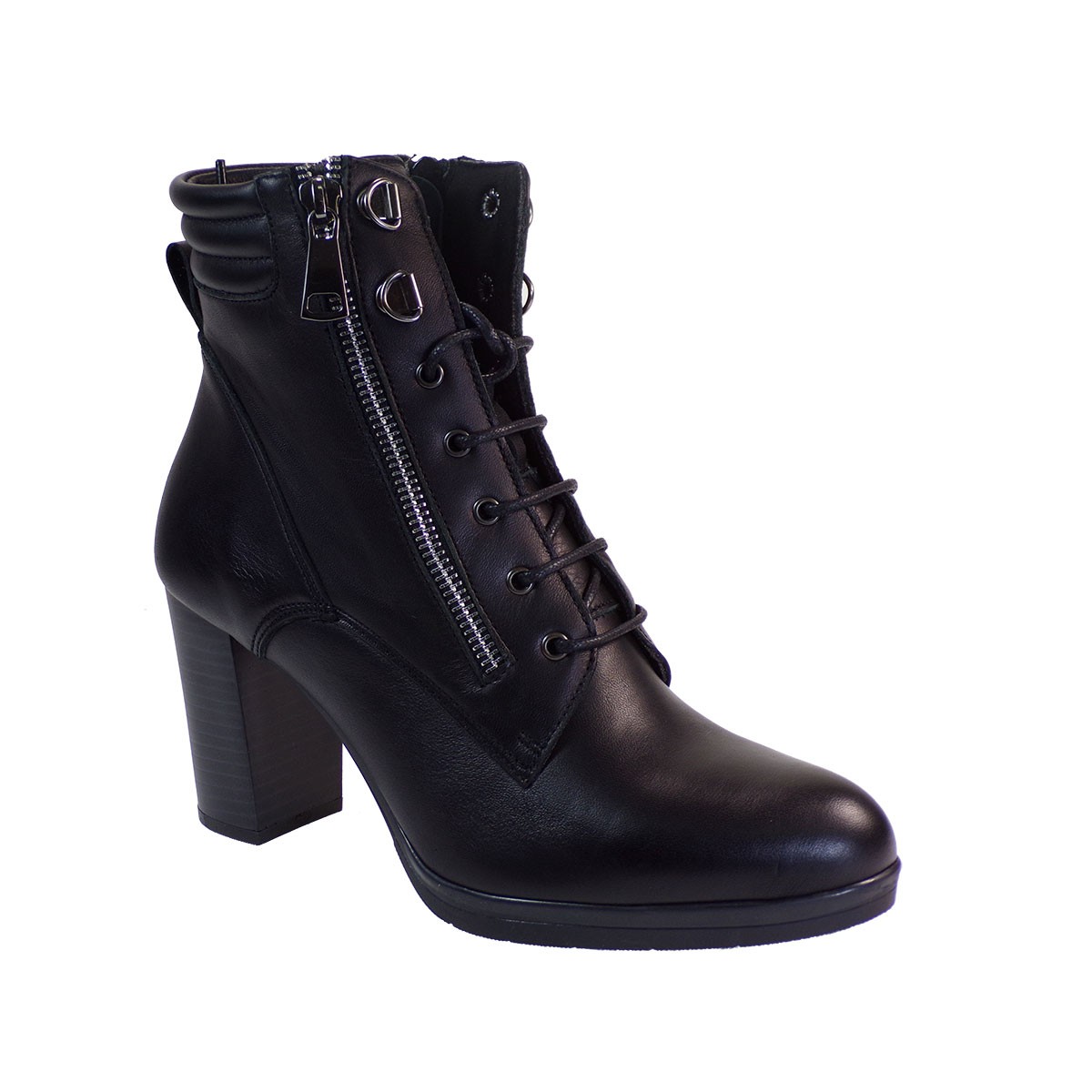 Fardoulis Shoes Γυναικεία Παπούτσια Μποτάκια 1103 Μαύρο Δέρμα
