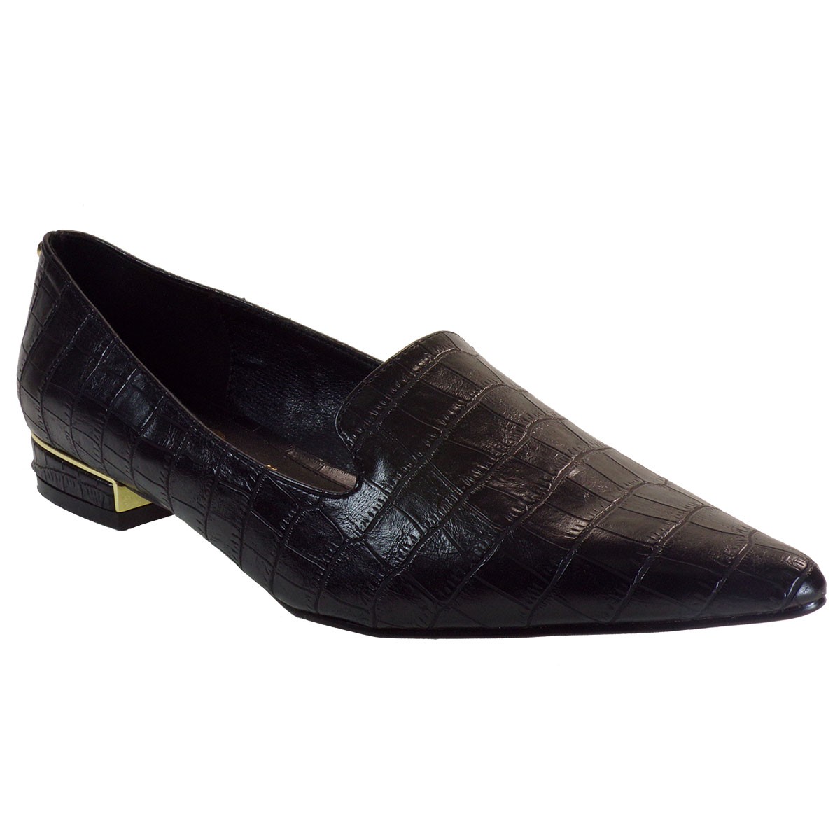Exe Γυναικεία Παπούτσια LOAFERS 177 VERONA Μαύρο Κροκό L17001771024