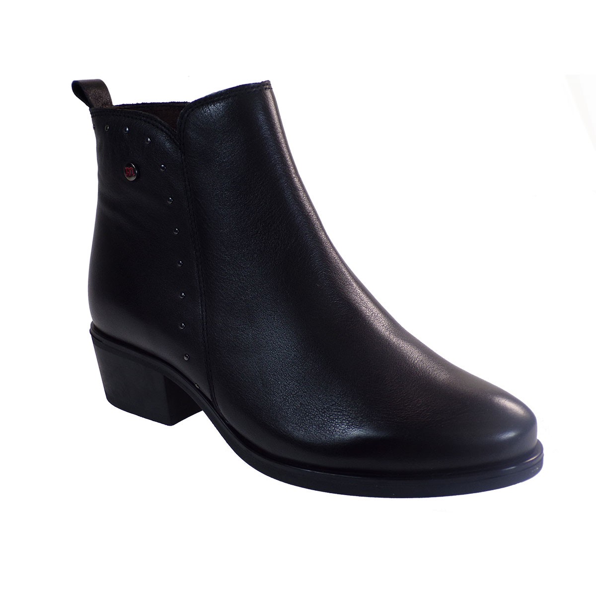 PEPE MENARGUES SHOES Γυναικεία Παπούτσια Μποτάκια 20401 Μαύρο Δέρμα