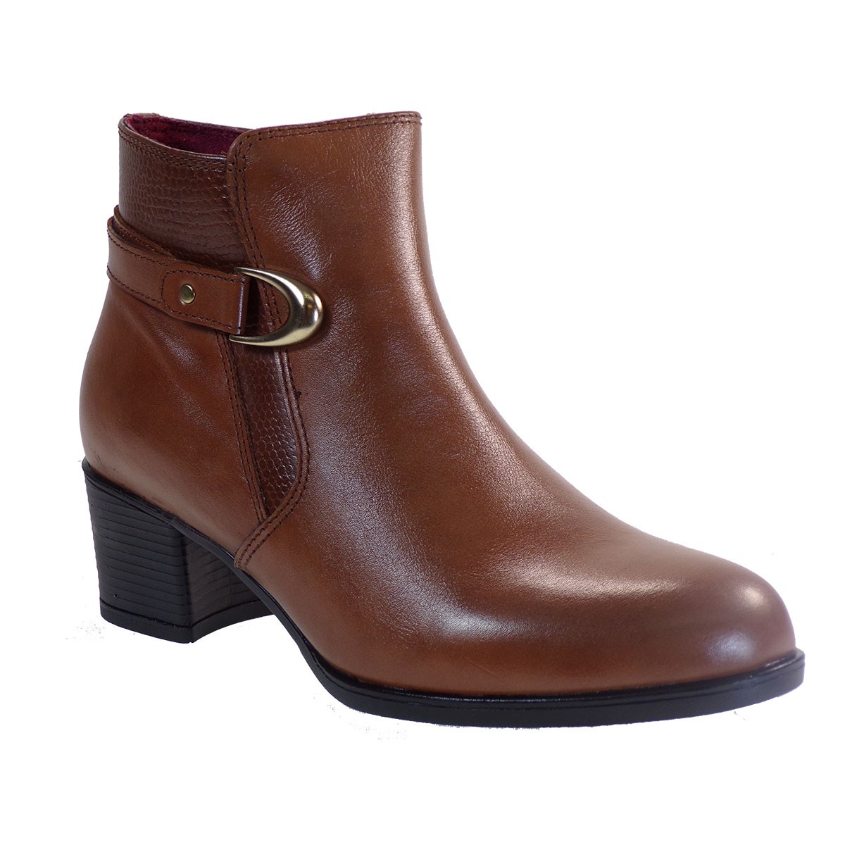 Softies Shoes Γυναικείες Μποτάκια 7231 Ταμπά Δέρμα