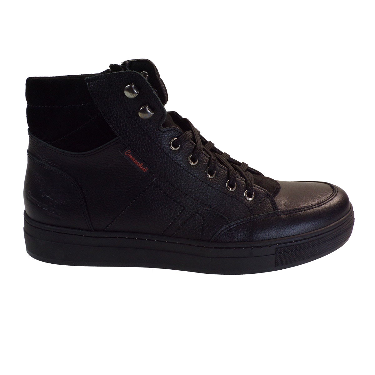 Commanchero Ανδρικά Μποτάκια Sneakers 72158-721 Μαύρο Δέρμα φωτογραφία